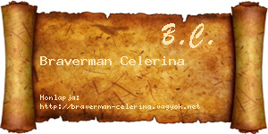 Braverman Celerina névjegykártya